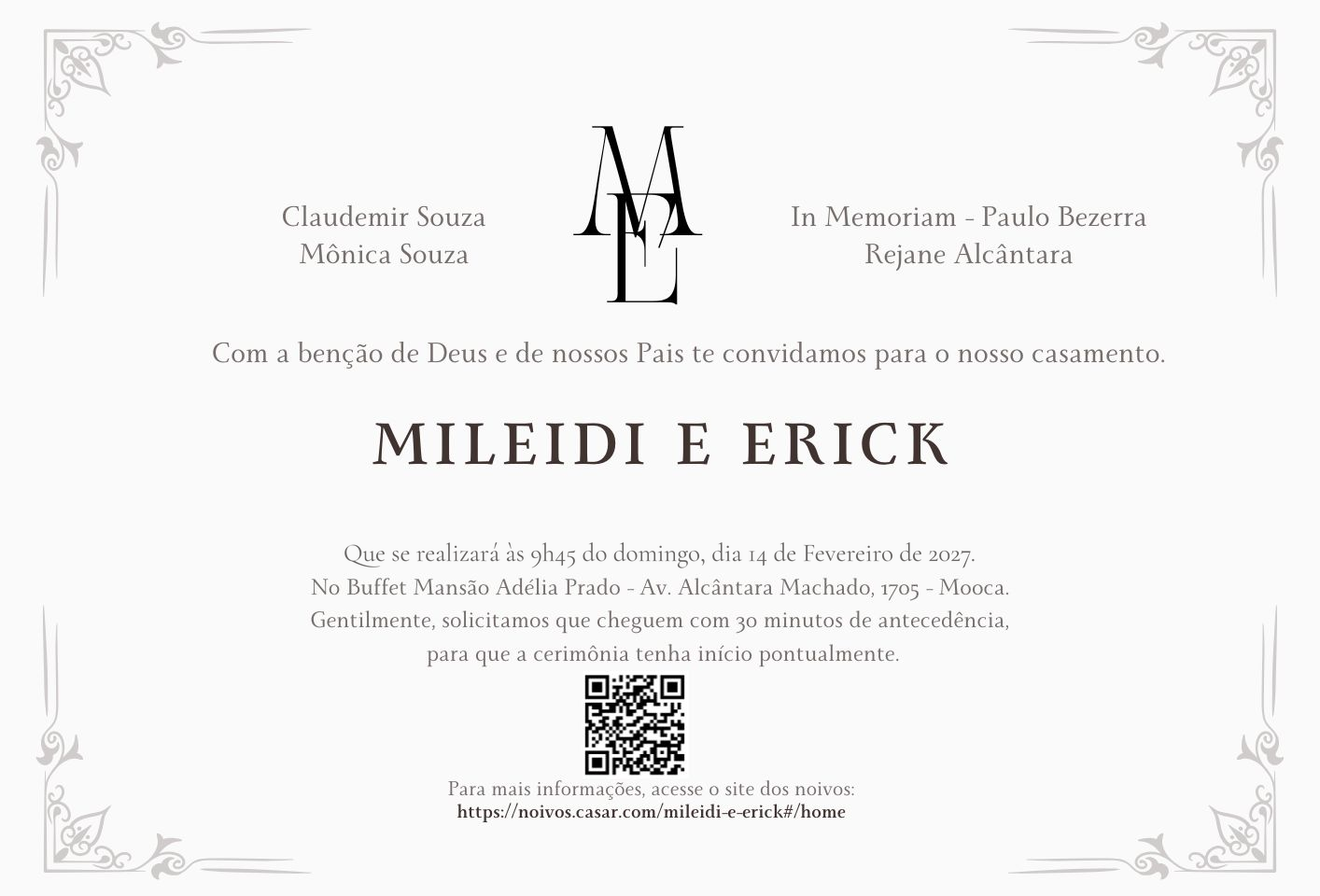 Convite de Casamento